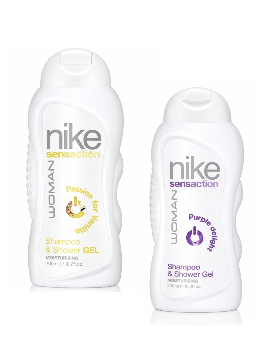 Nike Fragrances Set Of 2 Sensaction Passion Vanilla & Purple Delight Shampoo & Shower Gel-image-9