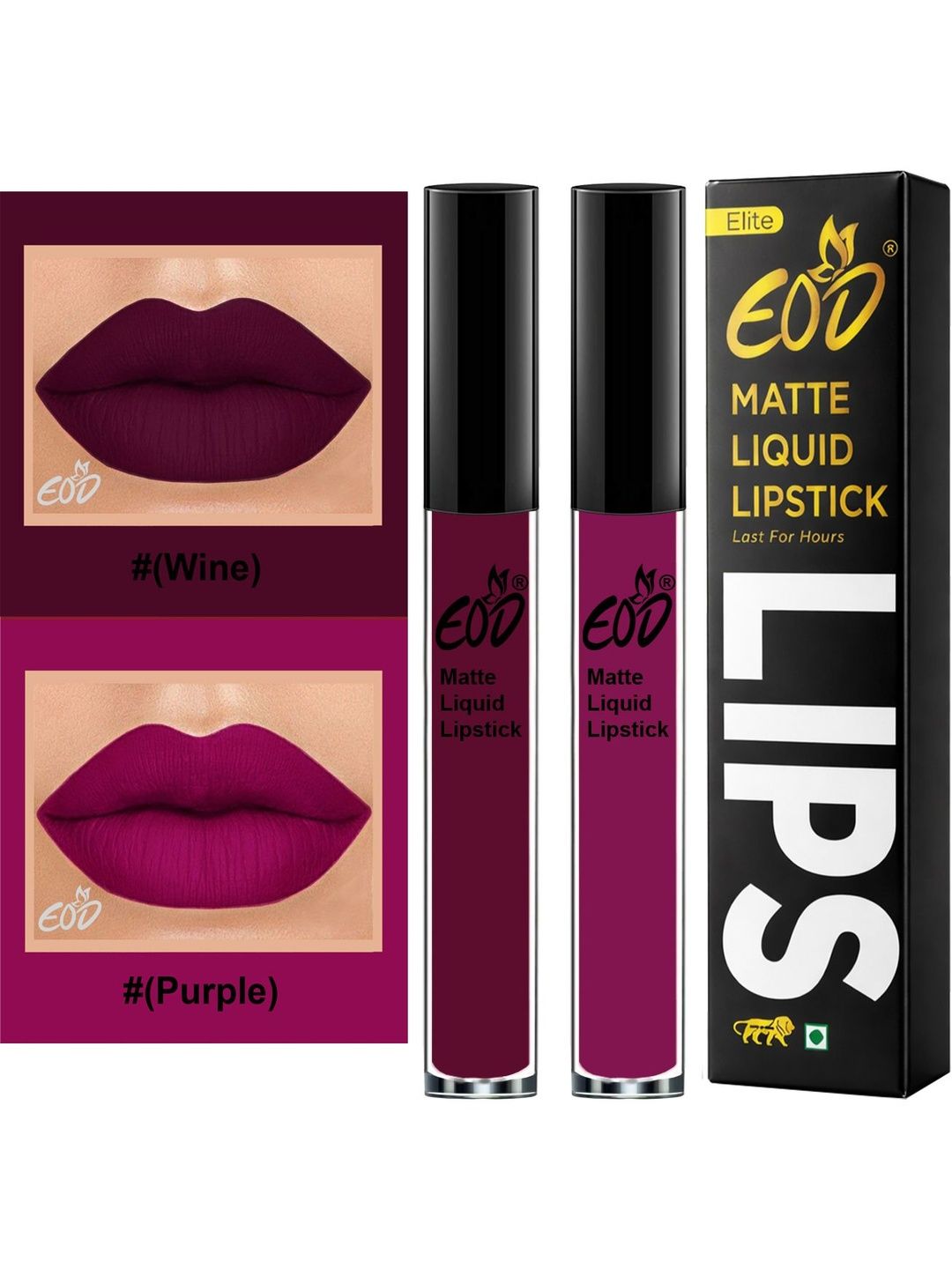 EOD Set Of 2 Transfer Proof Long Lasting Matte Finish Liquid Lipstick - 3ml Each - 9-11-picture-6