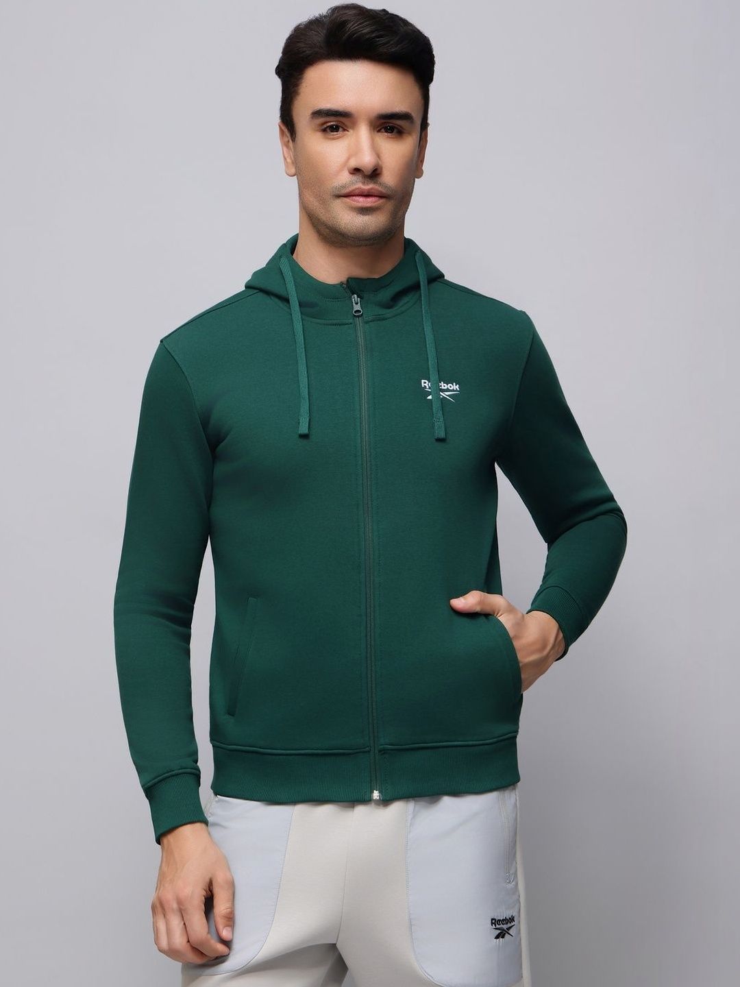 Reebok Brand Logo Printed Hoodie-image-25