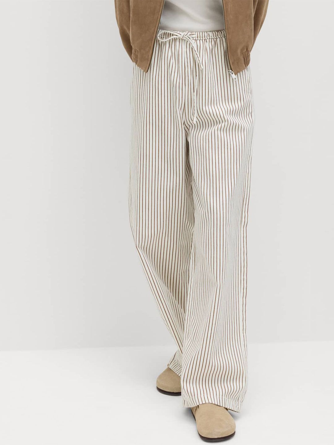 Marks & Spencer Denim Drawstring Wide-Leg Trousers-picture-14
