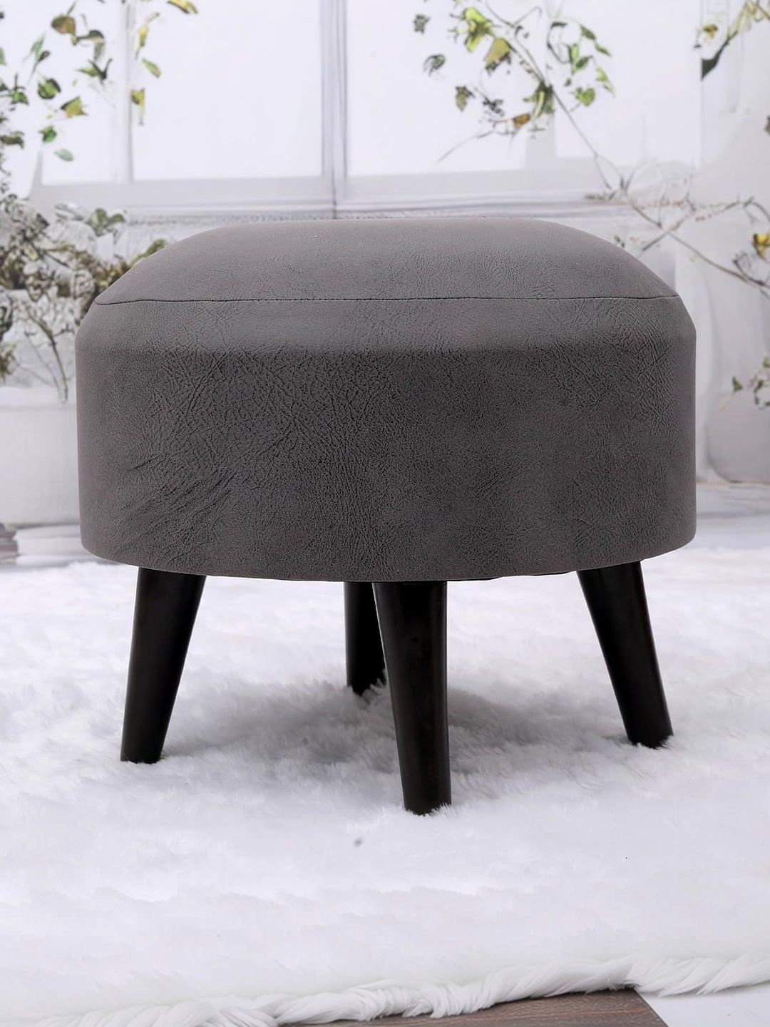Greetwood Grey Printed Portable Ottoman-picture-32