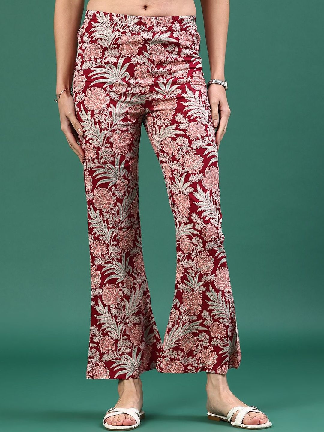 LIMEROAD Women Printed Ethnic Palazzos-picture-15