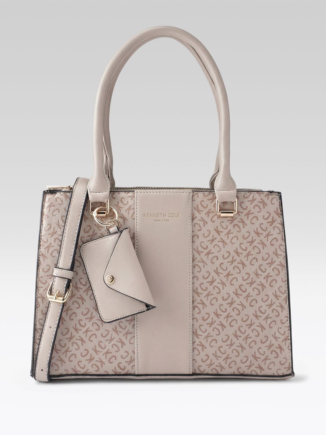 Kenneth Cole Brand Logo Printed Shoulder Bag-picture-44