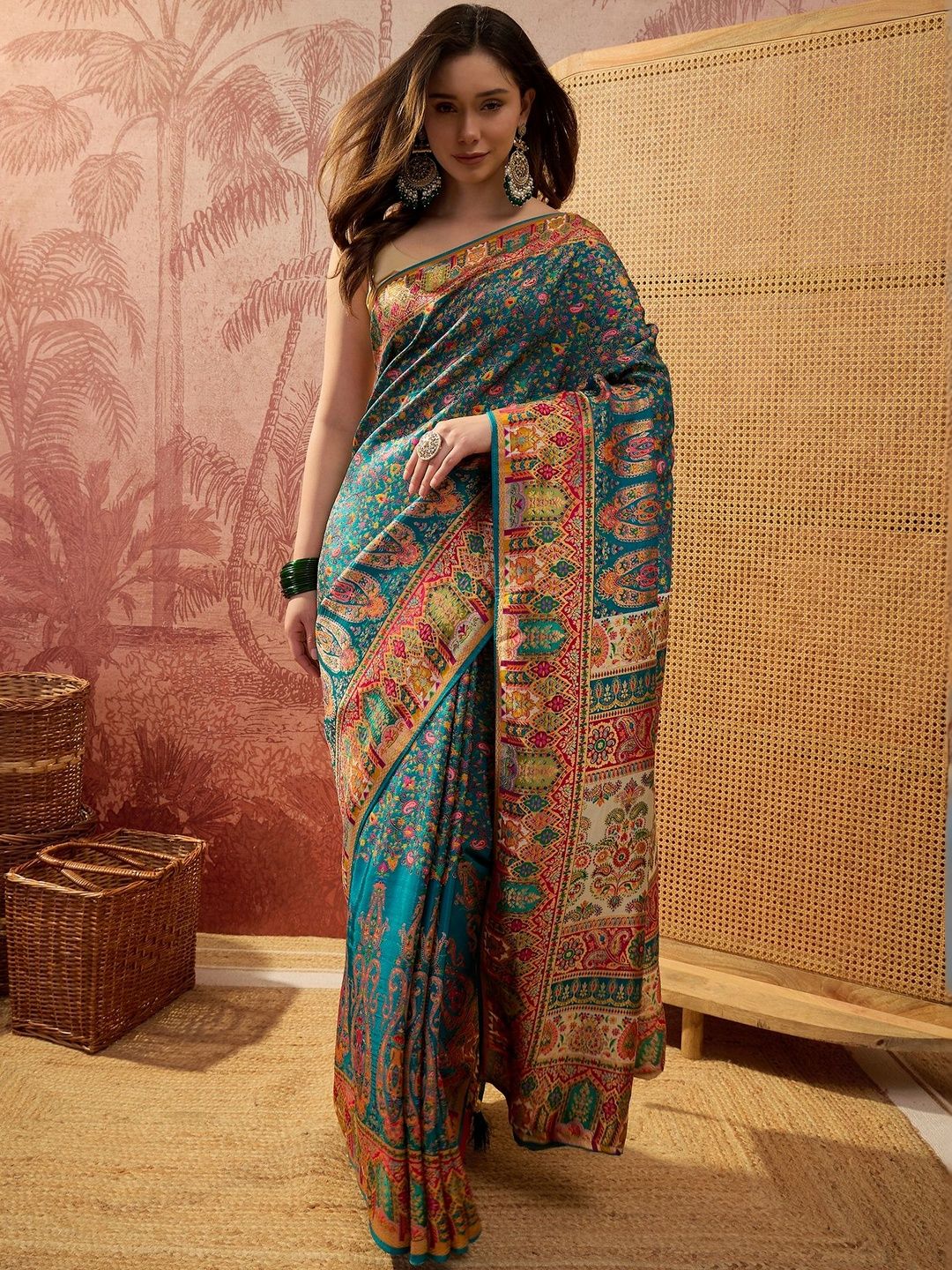 Sangria Printed Sarees Blouse Piece-picture-32