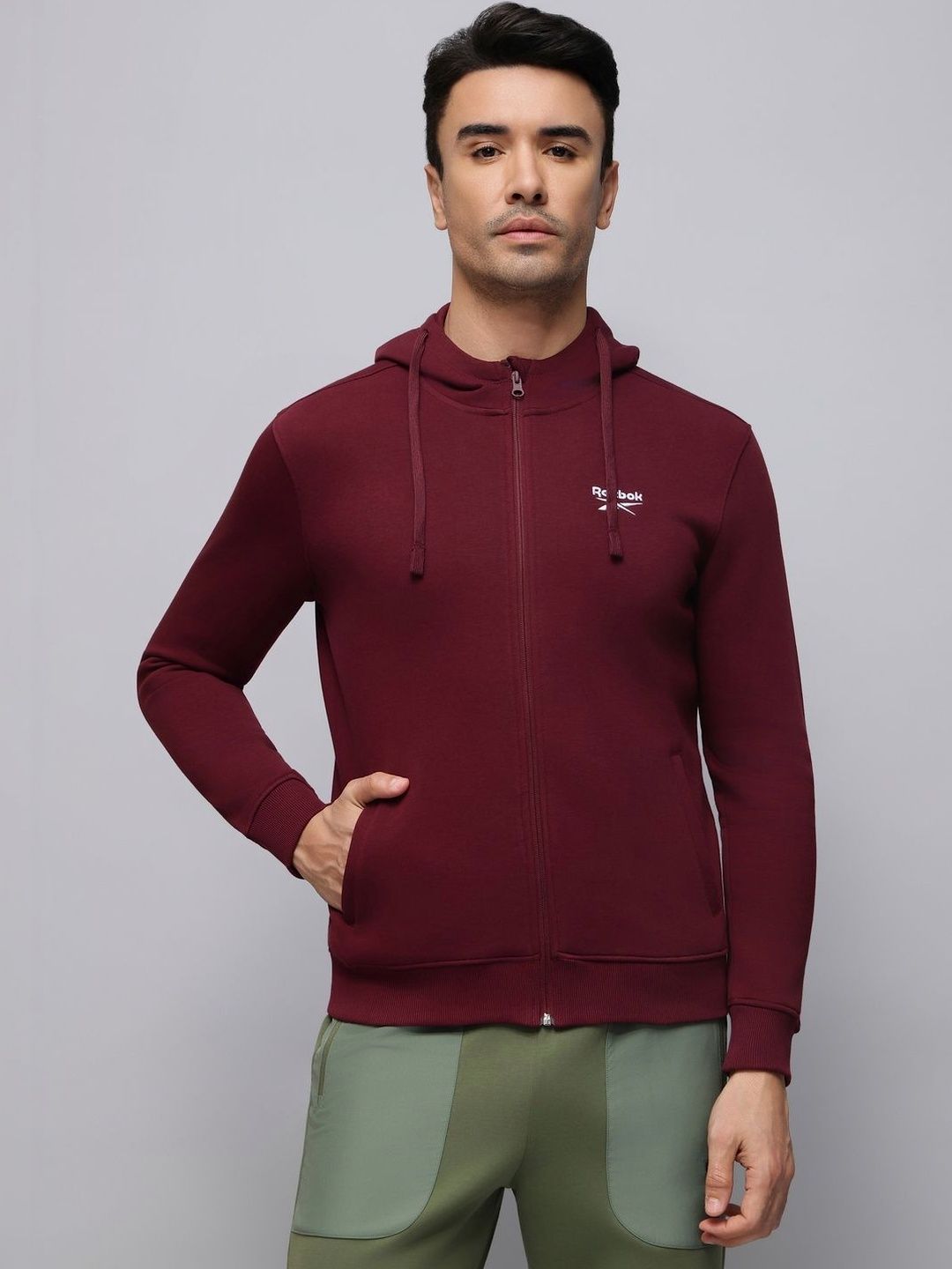 Reebok Brand Logo Printed Hoodie-picture-14