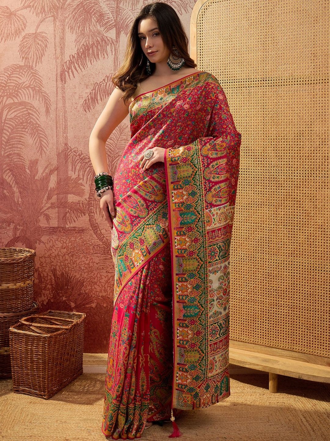 Sangria Printed Sarees Blouse Piece-picture-23