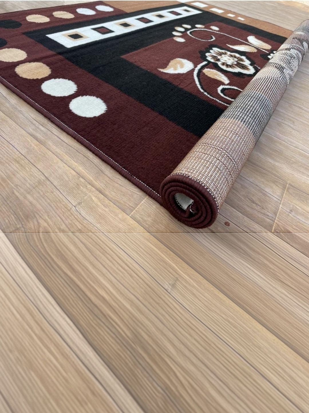 KAYNAT CARPET Brown Anti-Skid Polypropylene Carpet-image-12