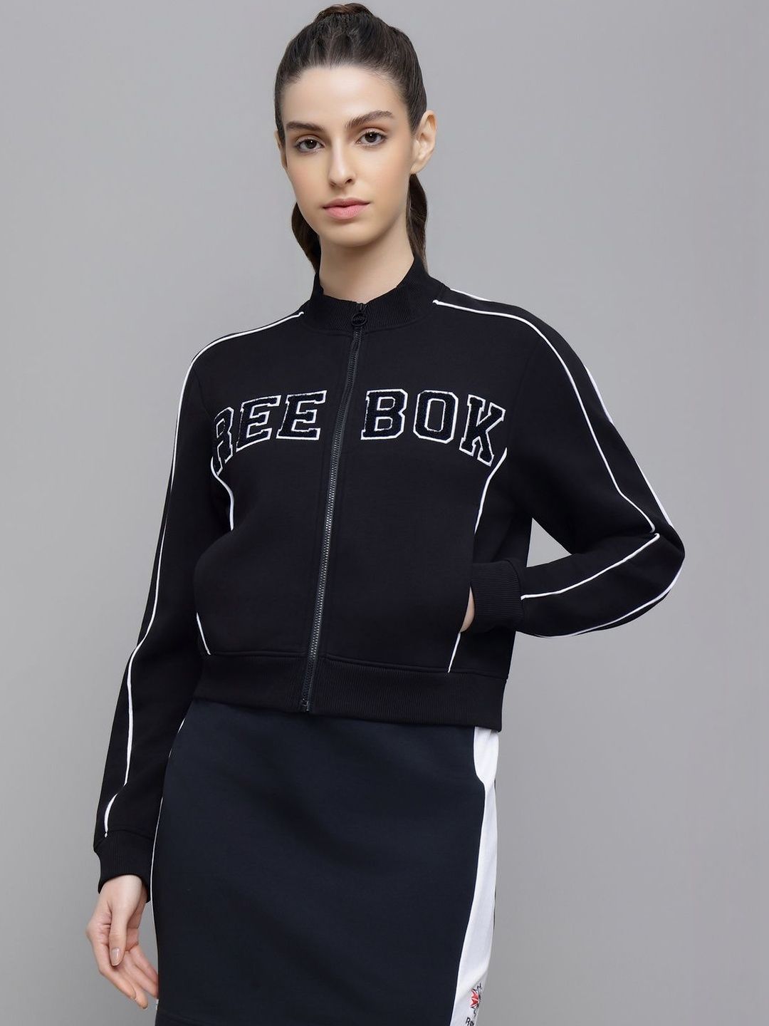 Reebok Printed Mock Collar Sports Jacket-picture-42