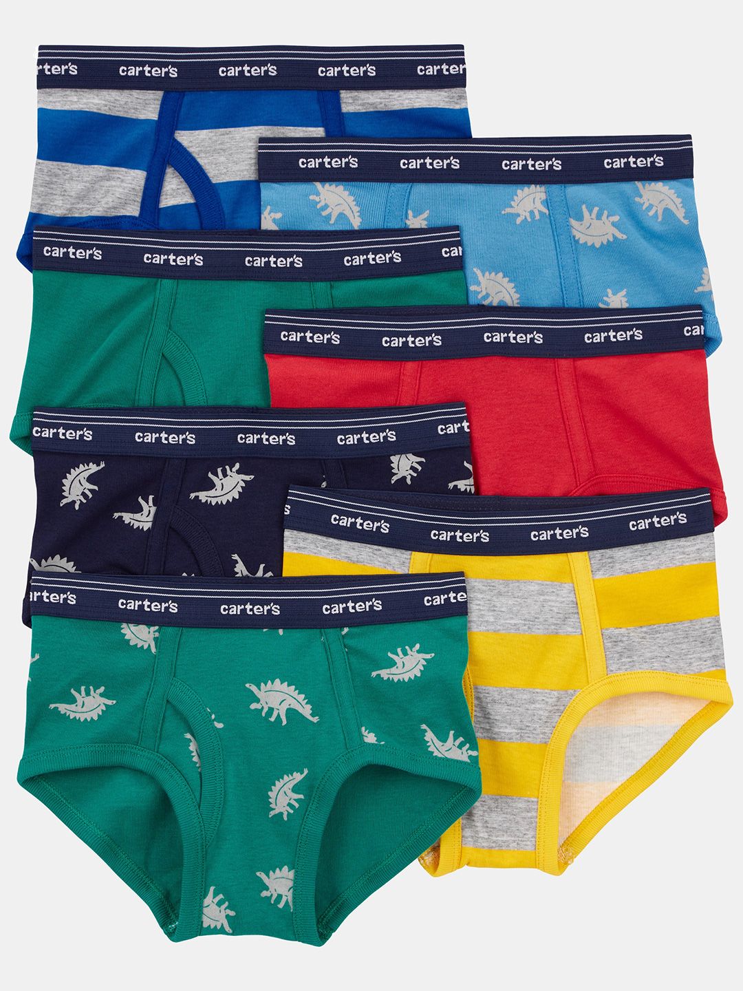 Carter's Boys Pack of 7 Printed Cotton Basic Briefs-picture-18
