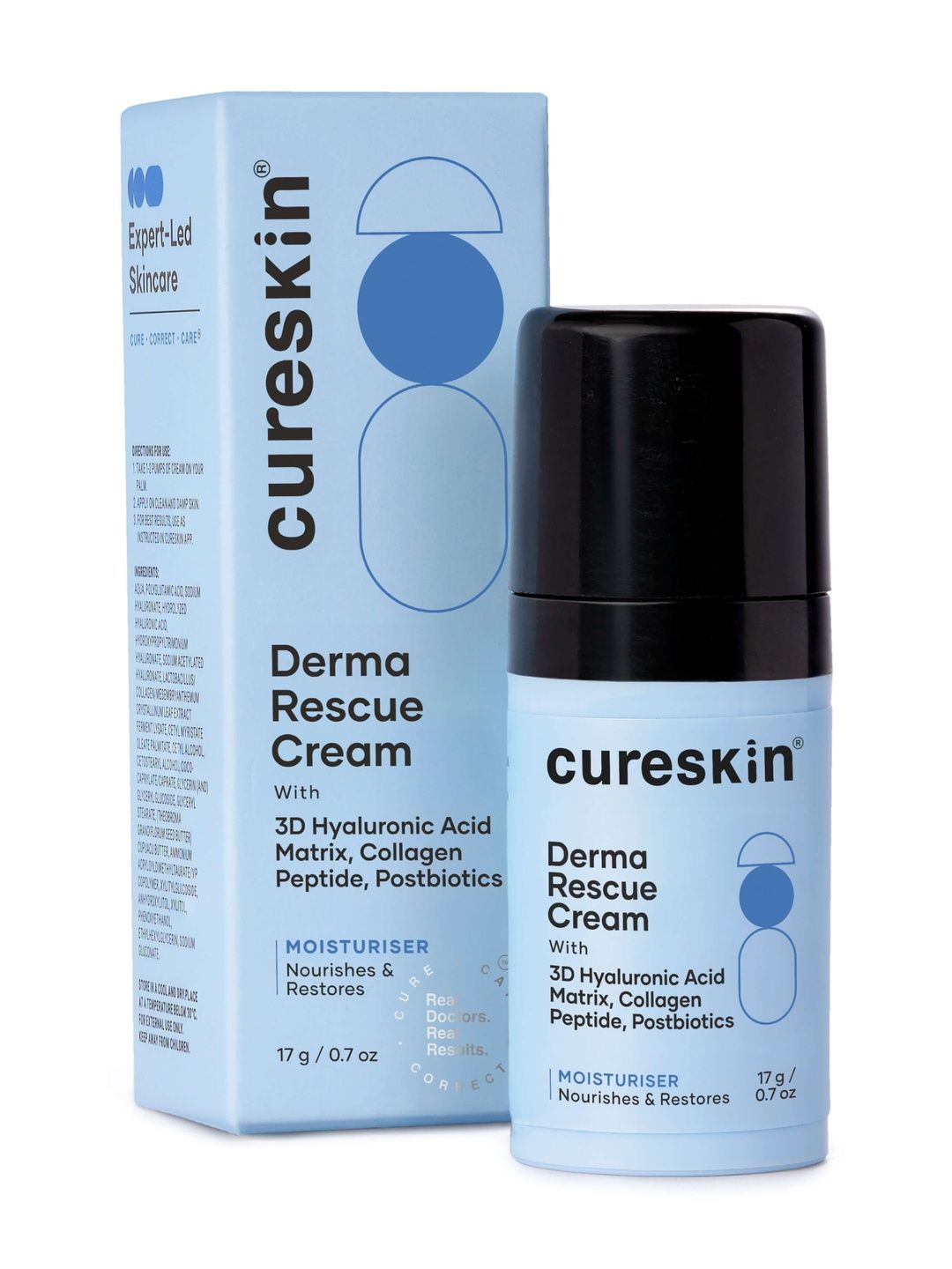 Cureskin Derma Rescue Cream with 3D Hyaluronic Acid Matrix - 17 g-image-3