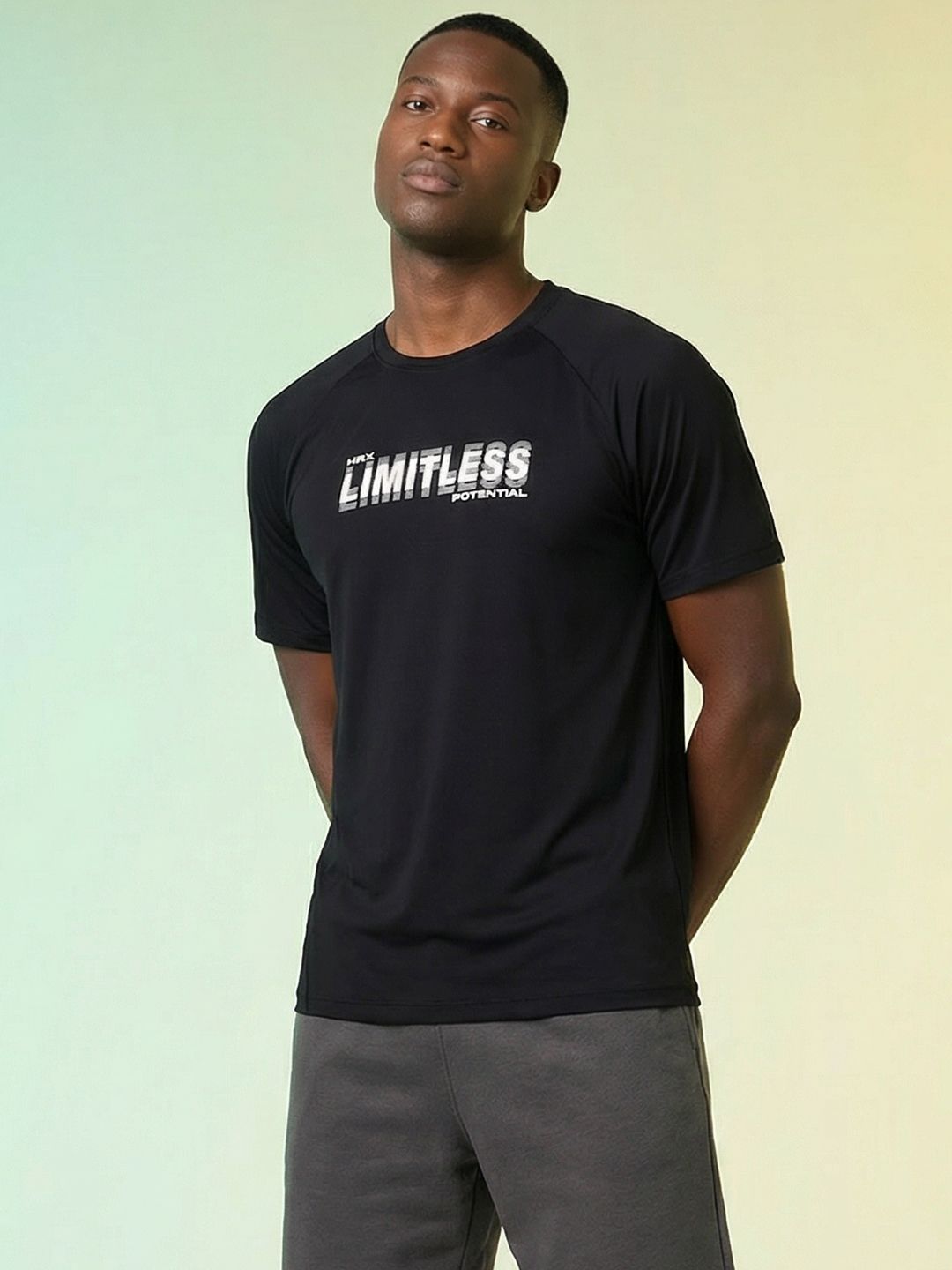 HRX by Hrithik Roshan Typography Printed Rapid Dry Training T-shirt-picture-32