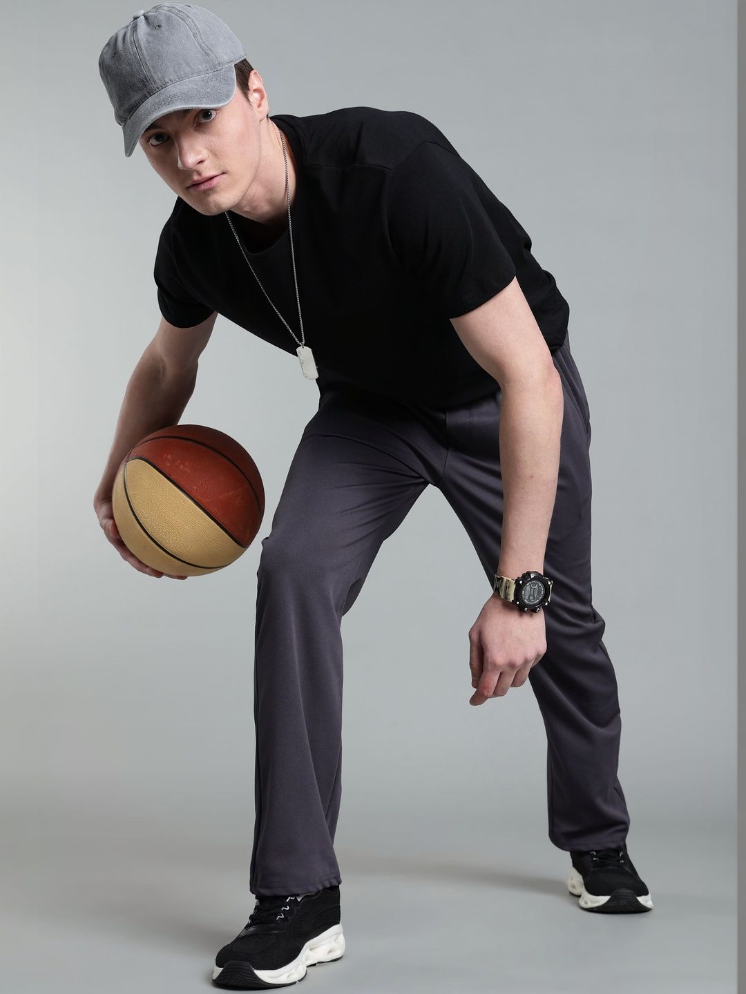 HERE&NOW Men Regular Fit Joggers-picture-34
