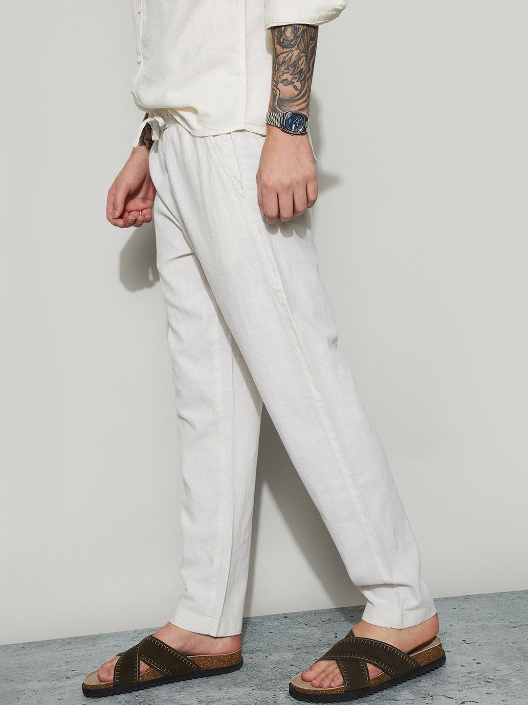 Fame Forever by Lifestyle Men Easy Wash Trousers-picture-32