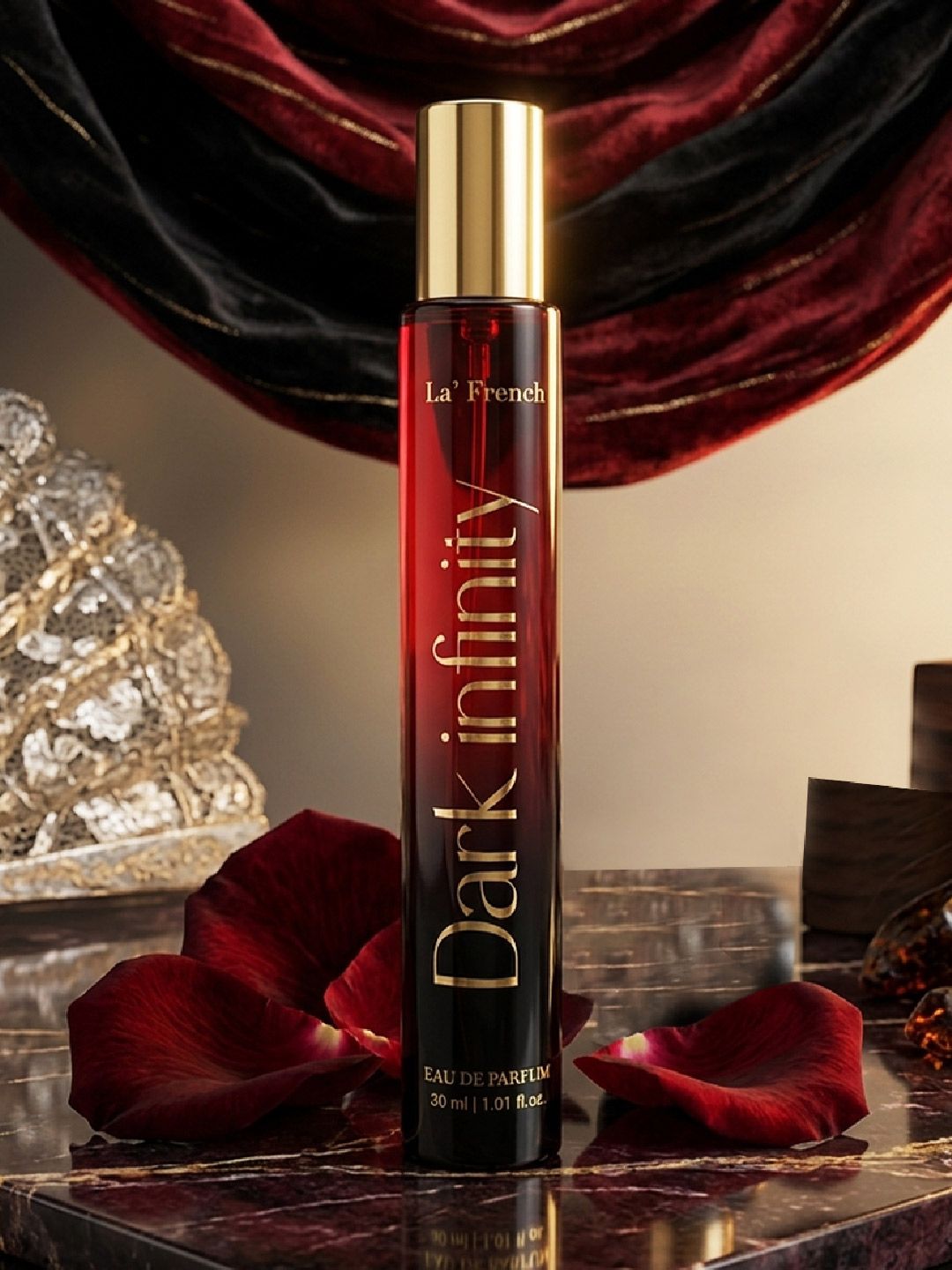 La French Men Long Lasting Dark Infinity Perfume - 30 ml-picture-4