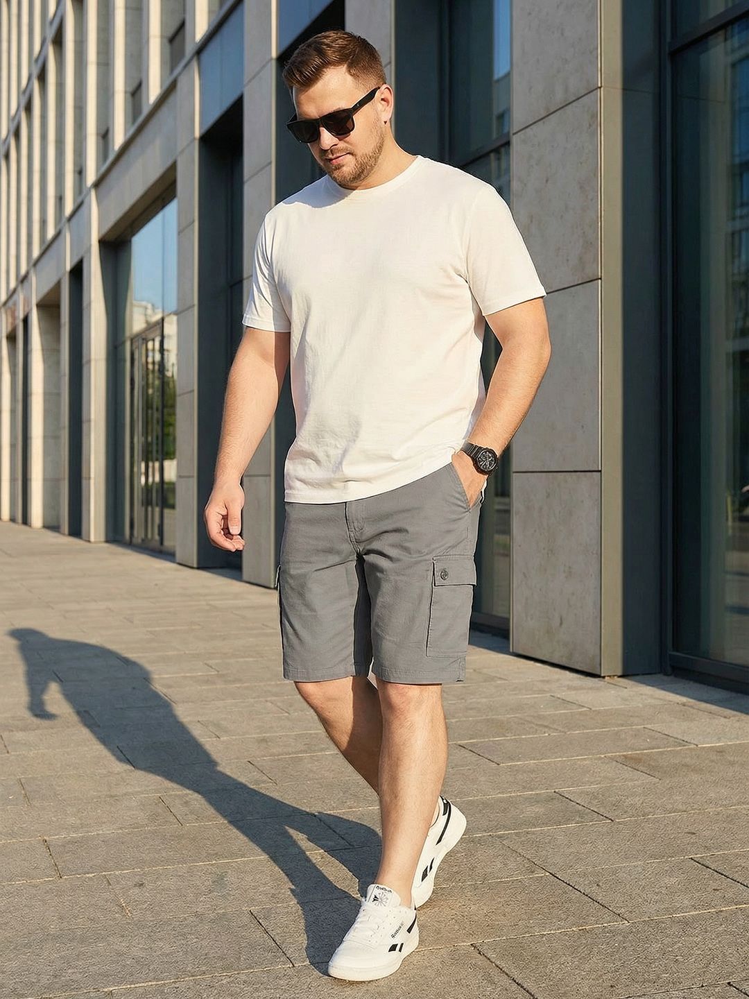 Sztori Men Plus Size Cargo Shorts-picture-26
