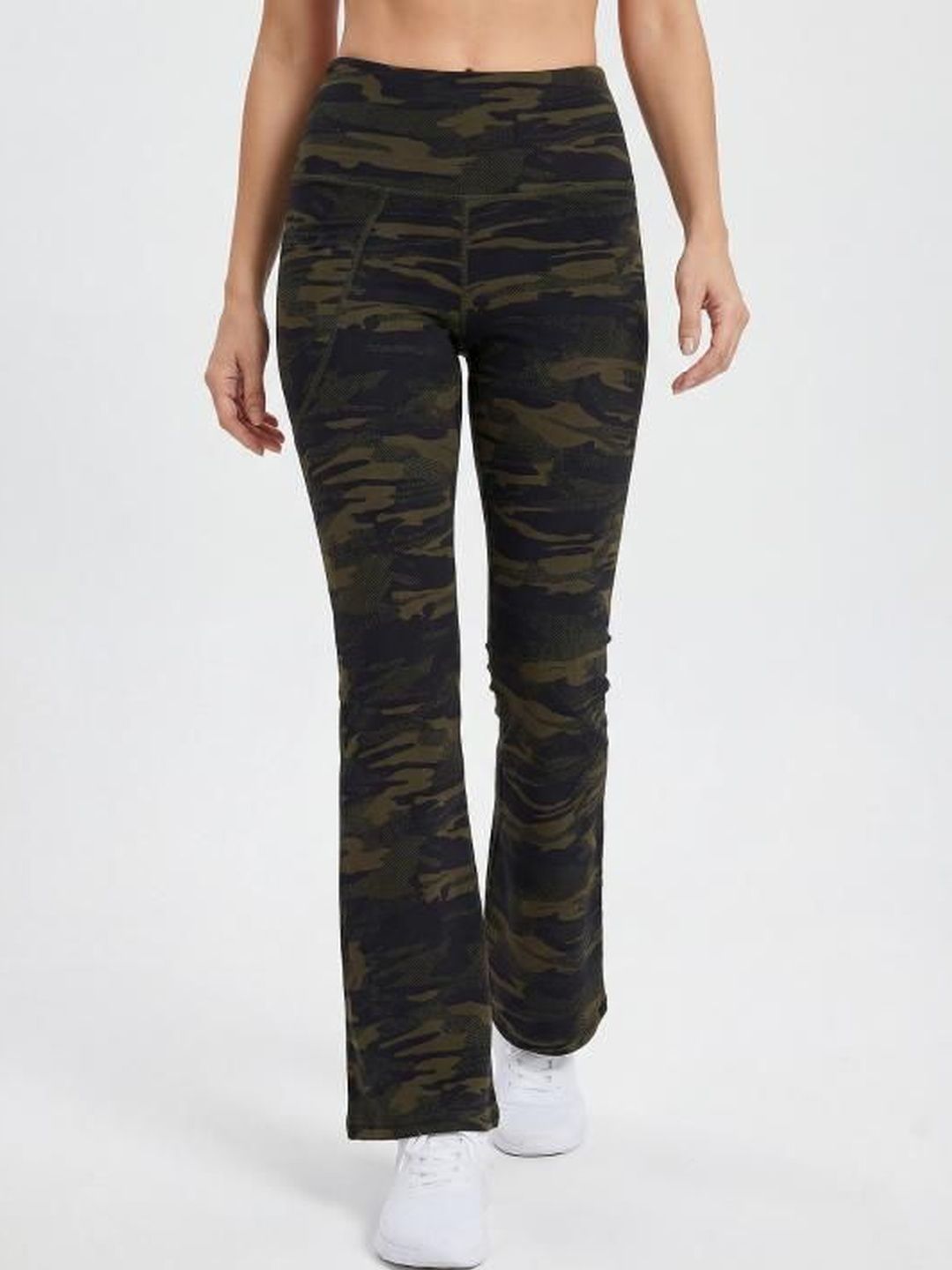 Komfort By Tikhi Imli Women Bootcut Camouflage Anti Odour Yoga Track Pants-picture-23