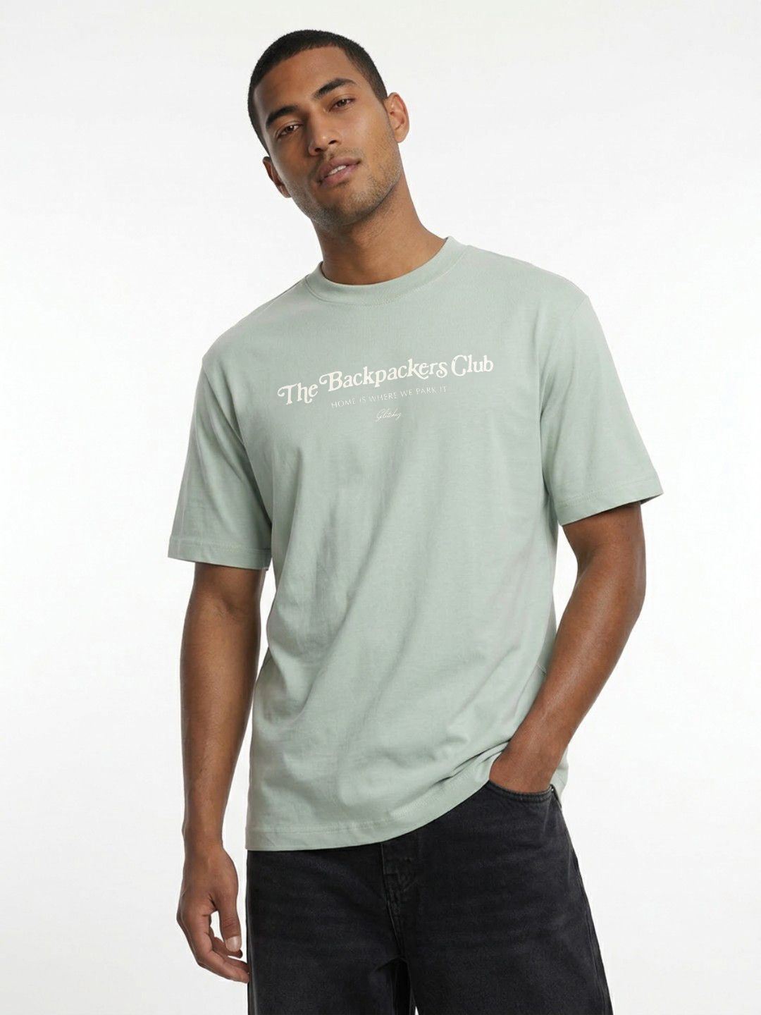 glitchez Relaxed Typography Printed Drop-Shoulder Sleeves T-shirt-picture-35