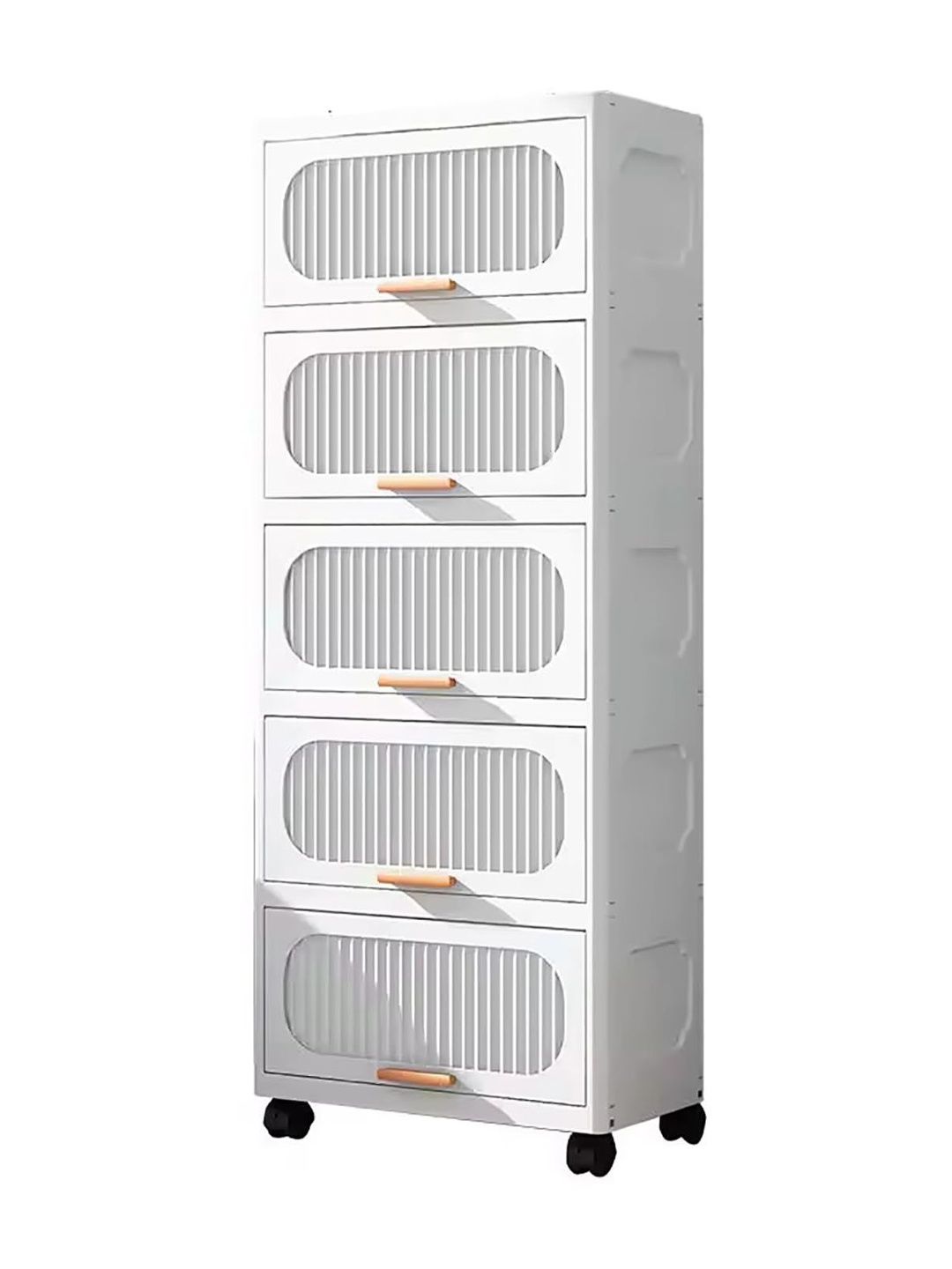 HOUSE OF QUIRK Free Standing Stackable Collapsible Storage Boxes Cabinet-picture-28