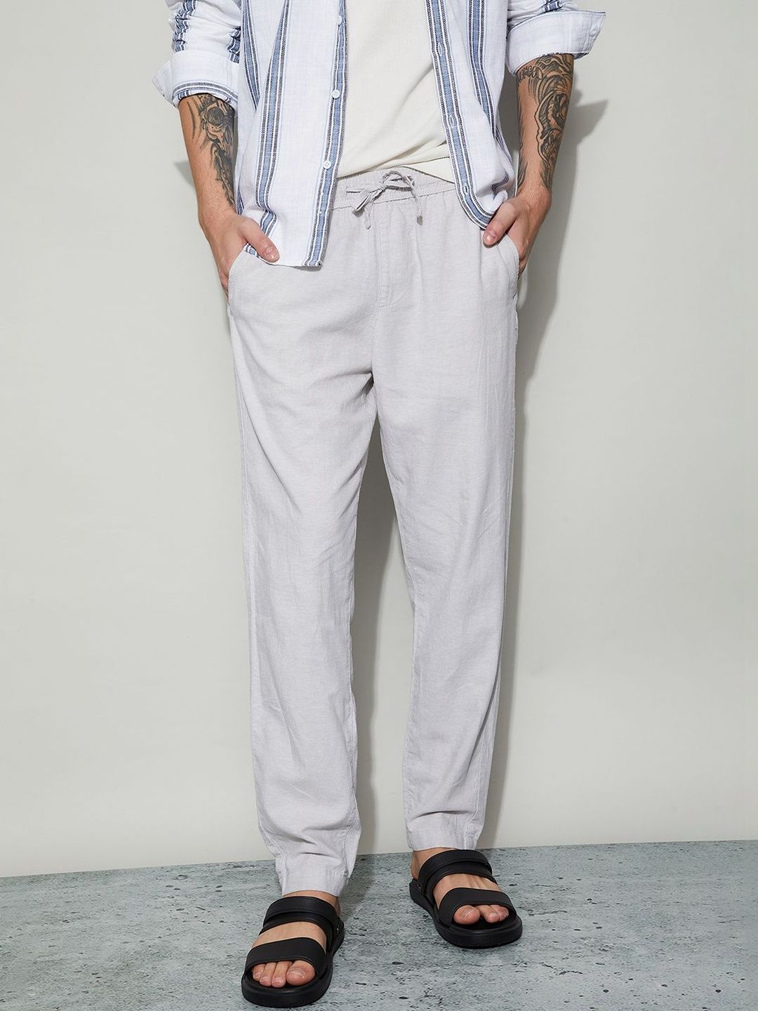 Fame Forever by Lifestyle Men Easy Wash Trousers-picture-21