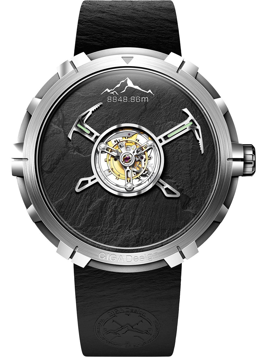 CIGA Design Men Titanium Dial & Straps Analogue Multi Function Watch U053-TT02-6B-picture-39