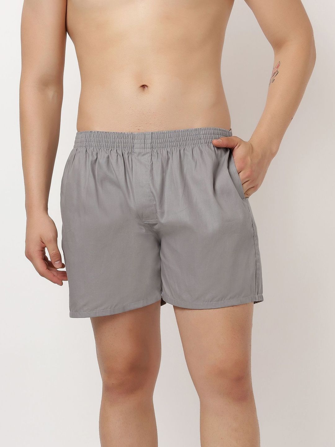 WYSE Pack Of 2 Pure Cotton Mid-Rise Boxers-picture-30