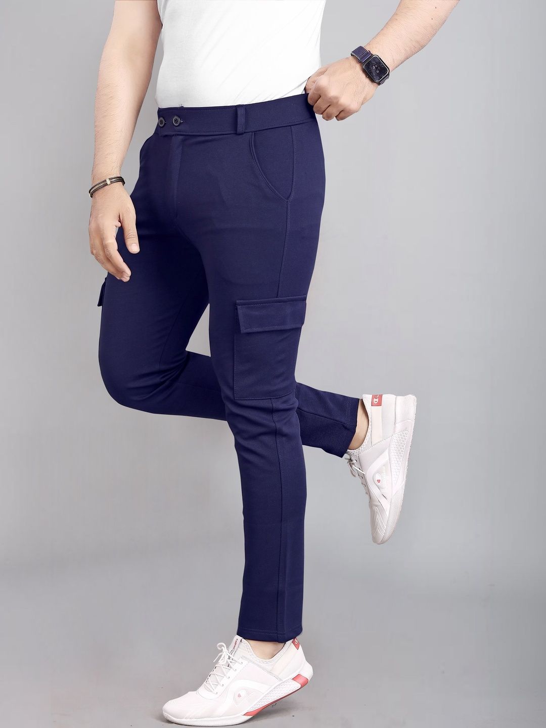 CHROVEL Men Cargos Trousers-image-42