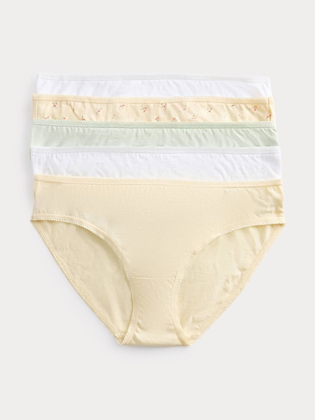 Marks & Spencer Women Pack of 5 Cotton Blend Bikini-picture-38