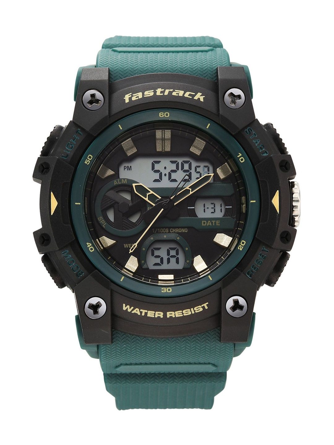 Fastrack Men StreetStyle 6.0 Analog Digital Green Dial Watch - 38134PP03W-picture-11