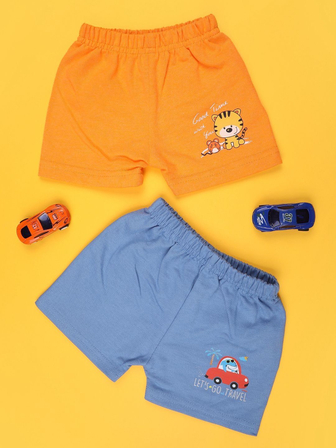 V-Mart Infant Pack Of 2 Printed Cotton Shorts-picture-39