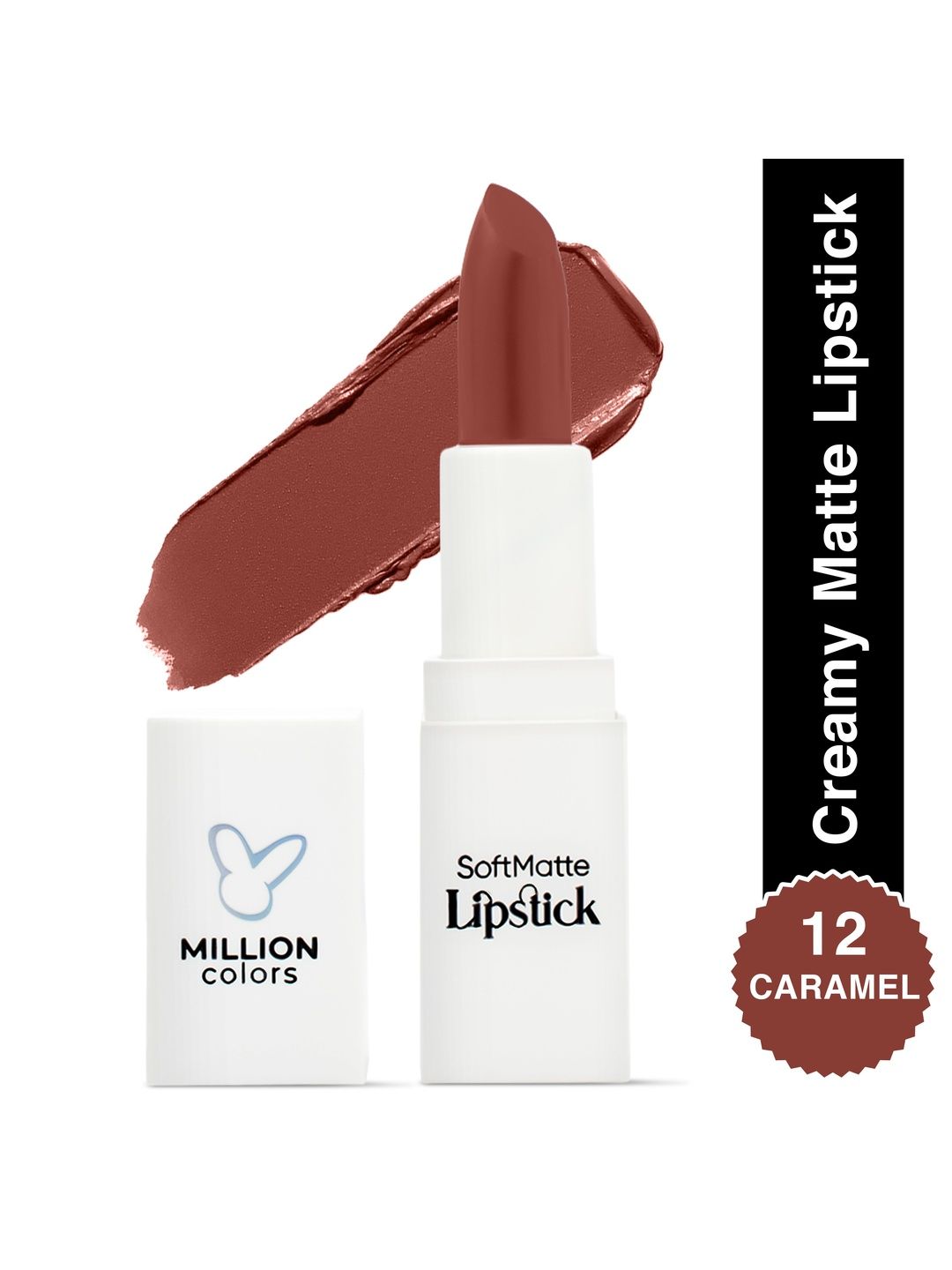 Million Colors Creamy Matte Bullet Lipstick With Almond Oil - Caramel 12-picture-28