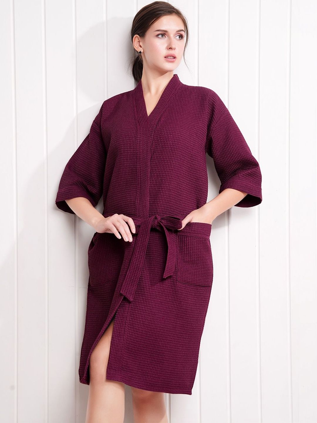 HotGown Cotton Knee Length Bath Robe and Wraps-picture-58