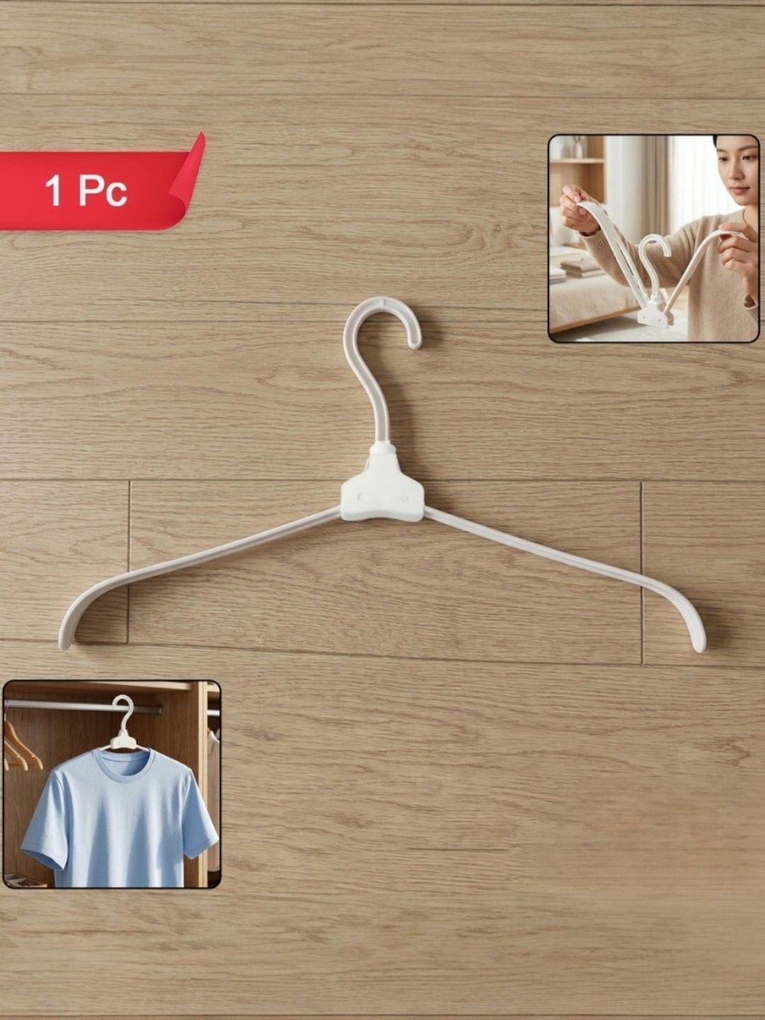 DeoDap White Hanger Holder Hooks and Holders-image-7