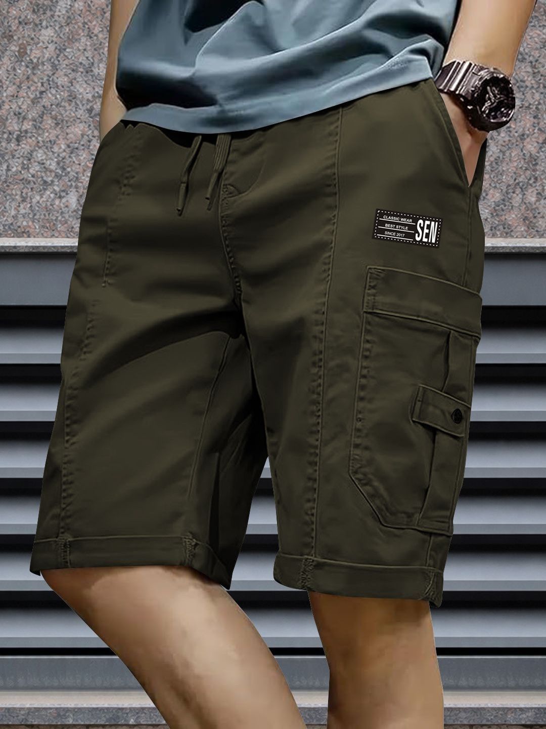 MODALEN Men Cargo Shorts-picture-22