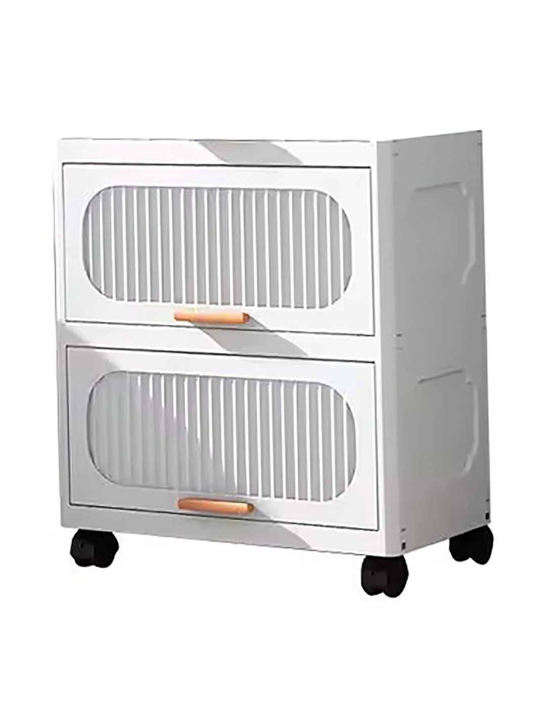 HOUSE OF QUIRK Free Standing Stackable Collapsible Storage Boxes Cabinet-picture-54