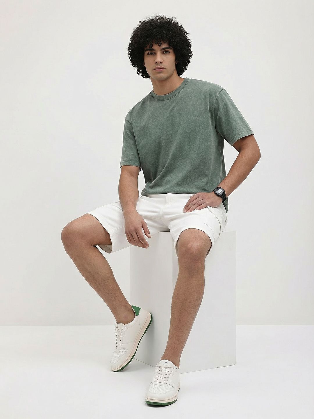 The Roadster Life Co. Men Relaxed Fit Cargo Shorts-picture-51