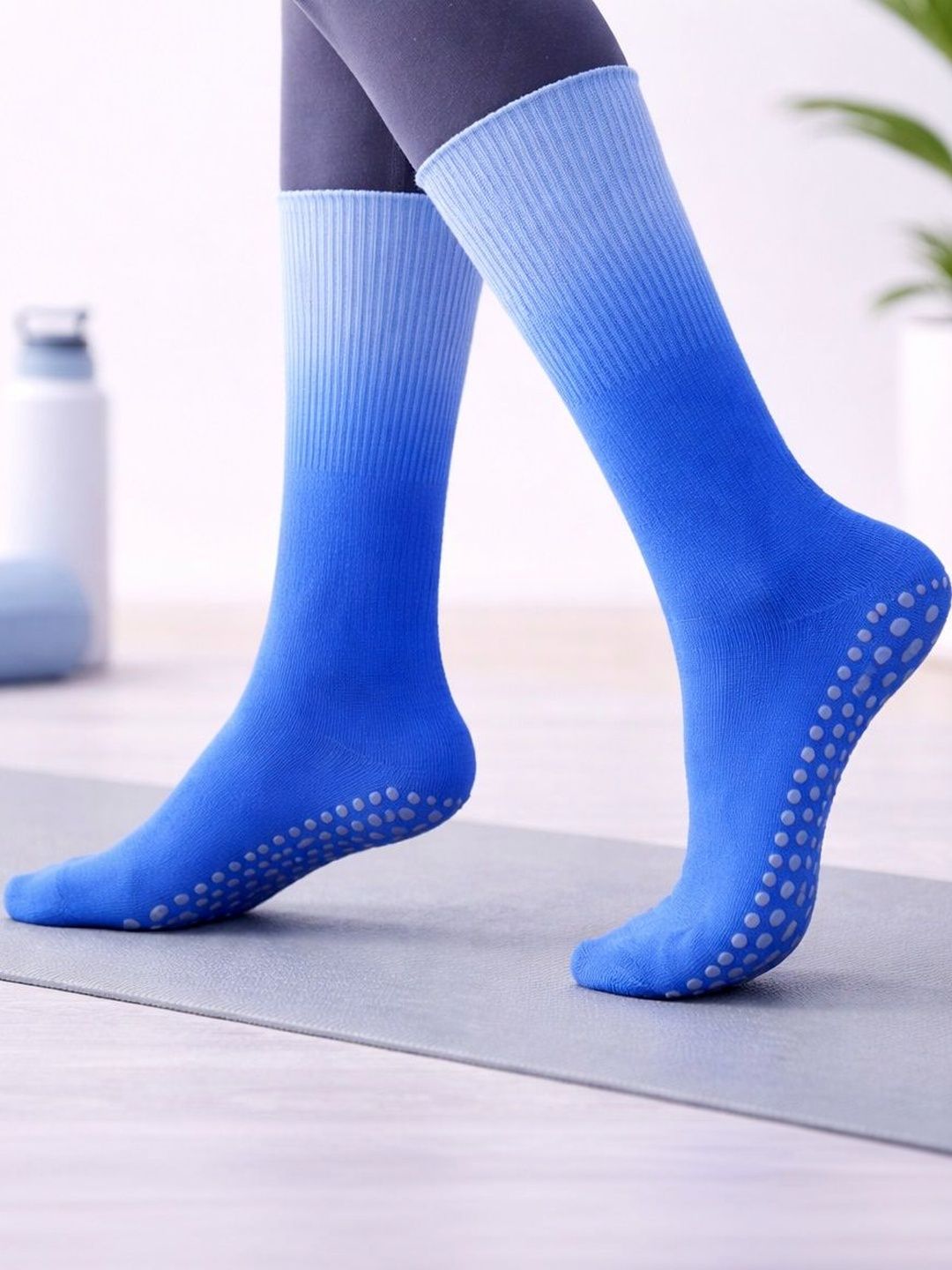XFyt Women Cotton Blend Colourblocked Calf Length Socks-picture-23
