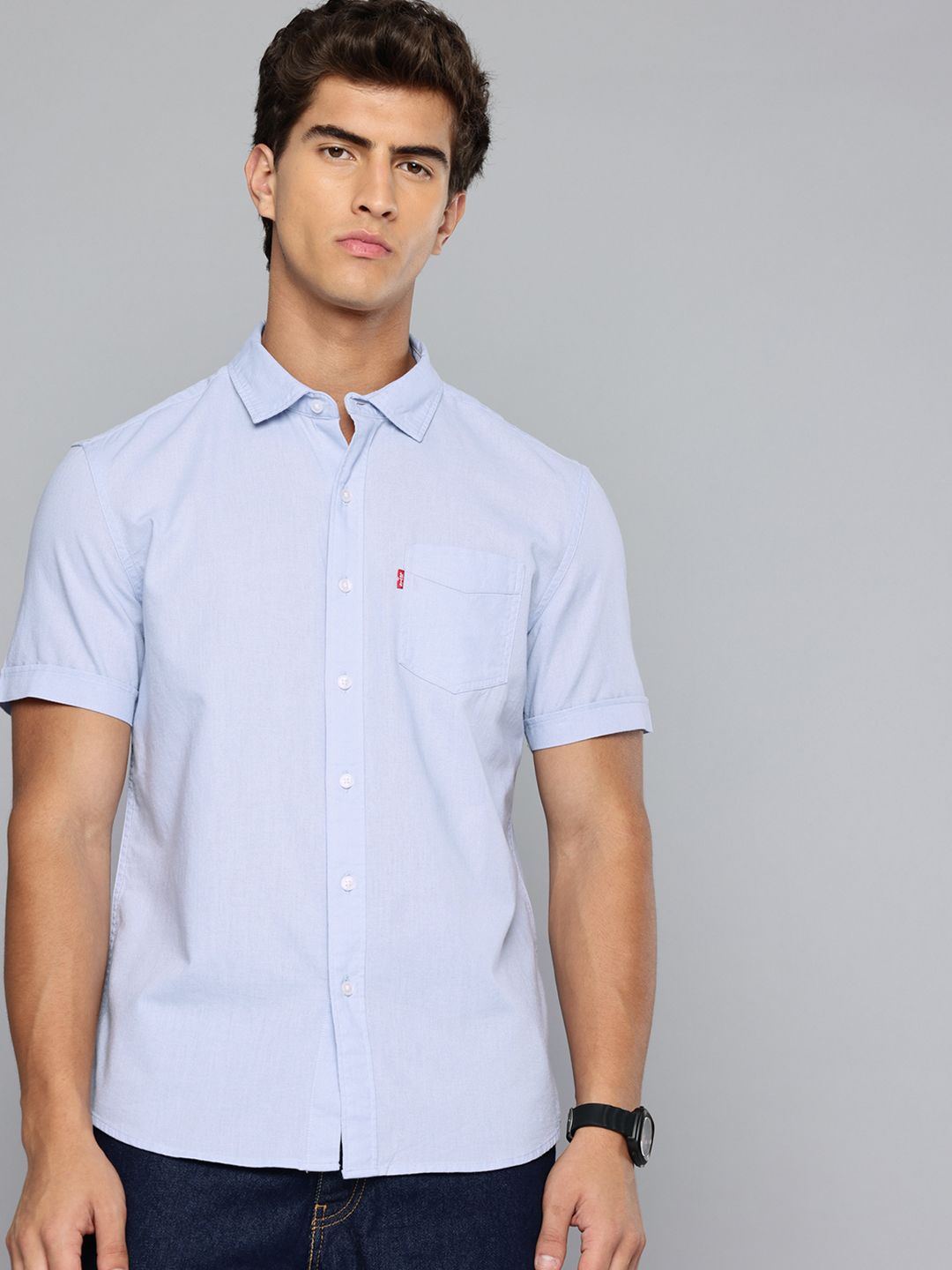 Levis Slim Fit Pure Cotton Casual Shirt-image-25