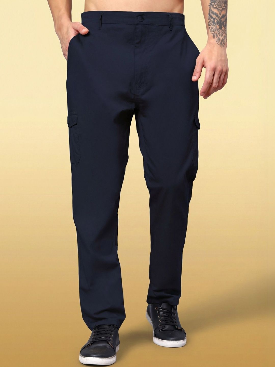 Roadster Cotton Cargos Trousers-picture-27
