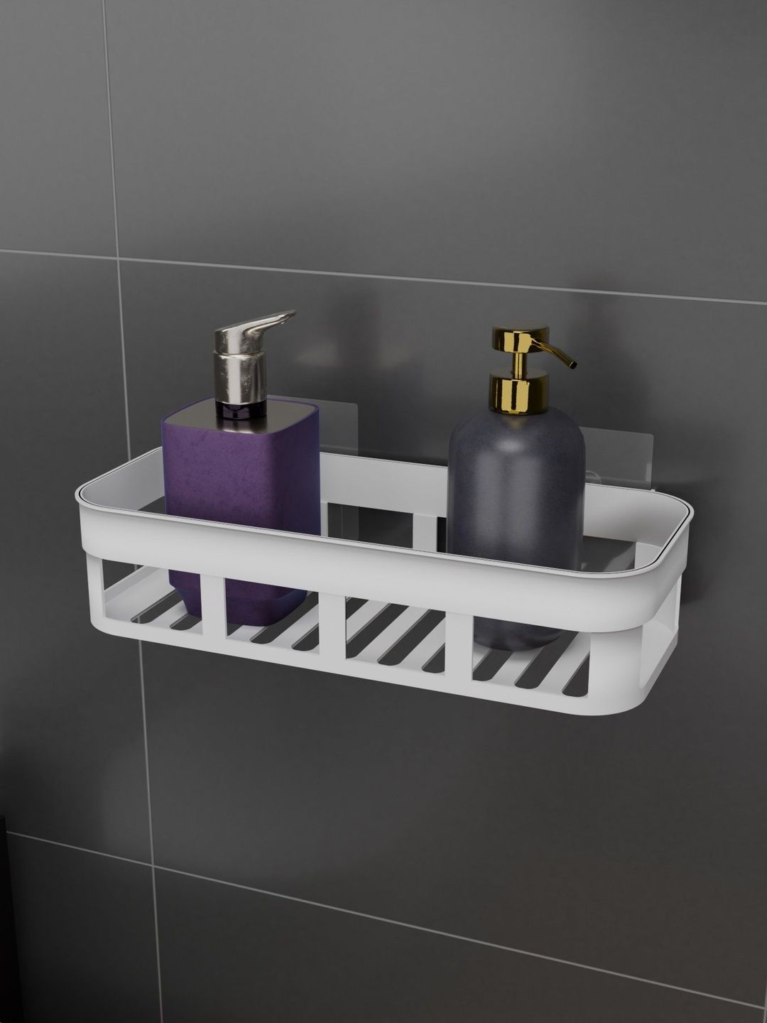 BESTZONE RETAIL MALL White Solid Plastic Bathroom Caddy-picture-49