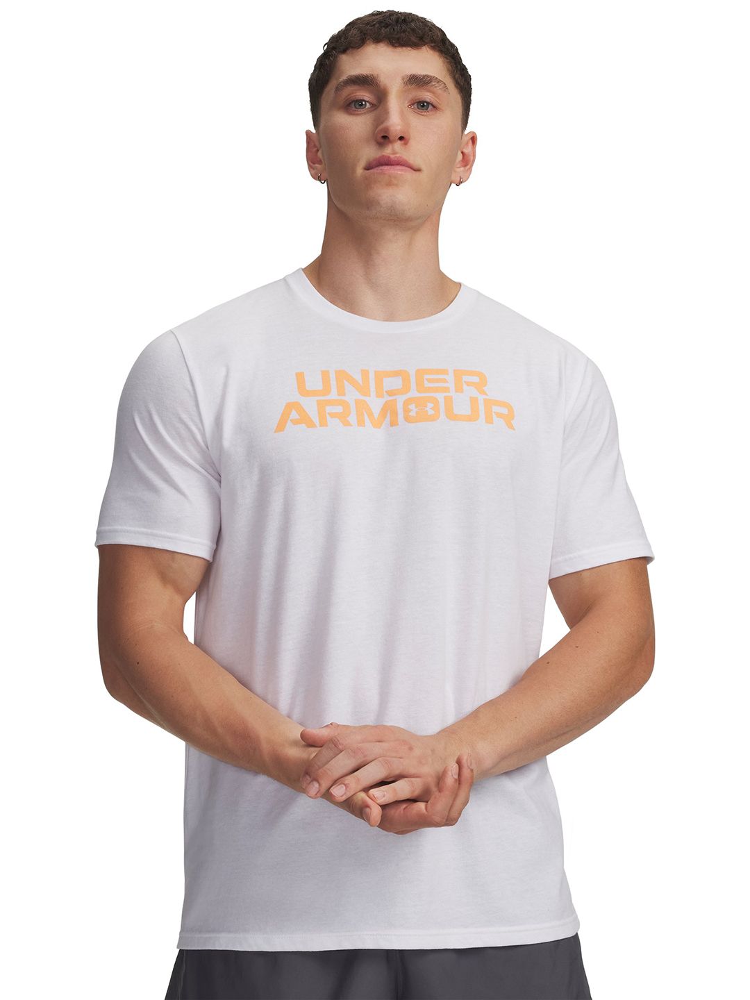 UNDER ARMOUR Core Brand Logo Printed Loose Fit T-shirt-image-49