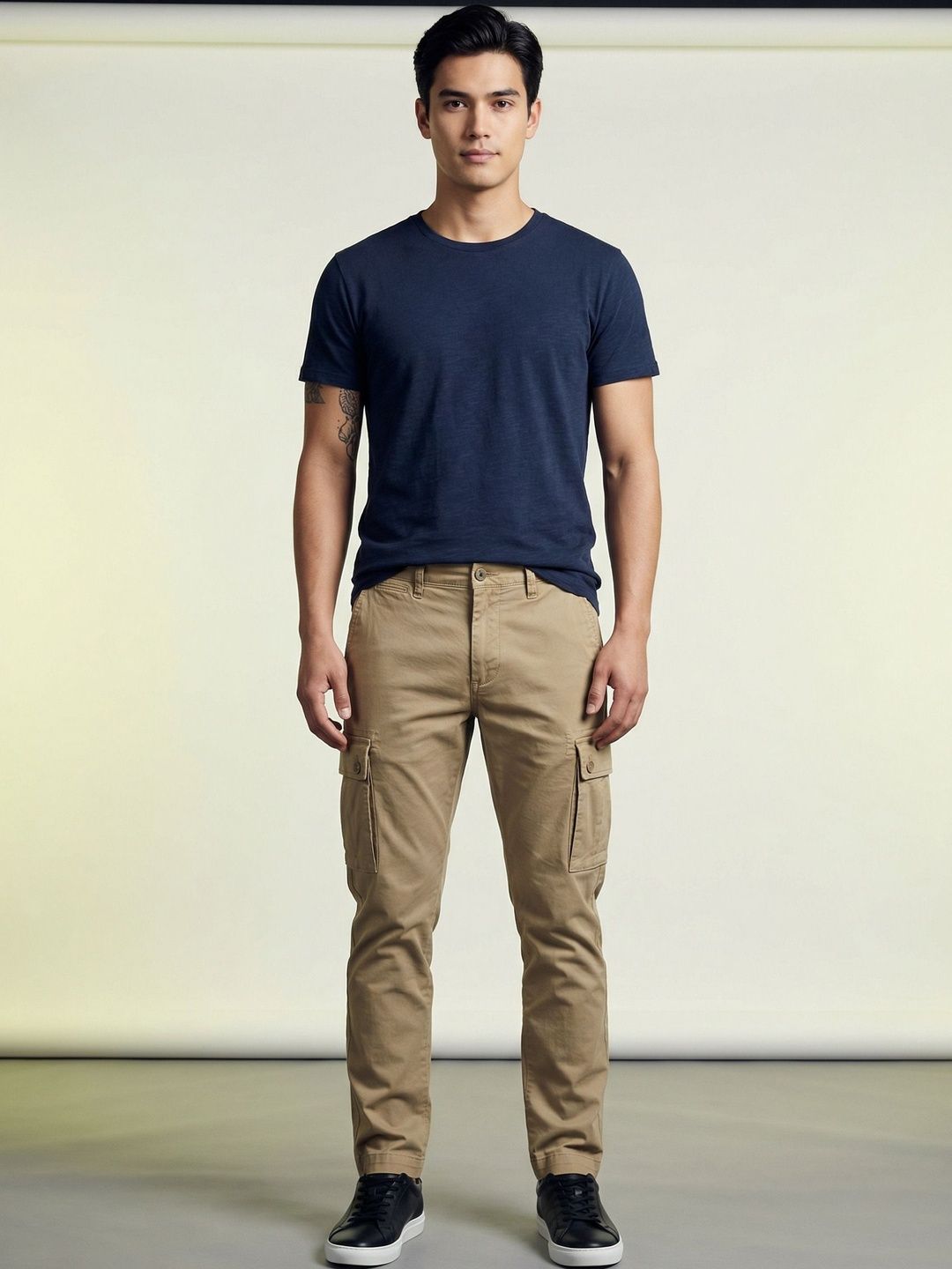 Roadster Cotton Cargos Trousers-picture-47
