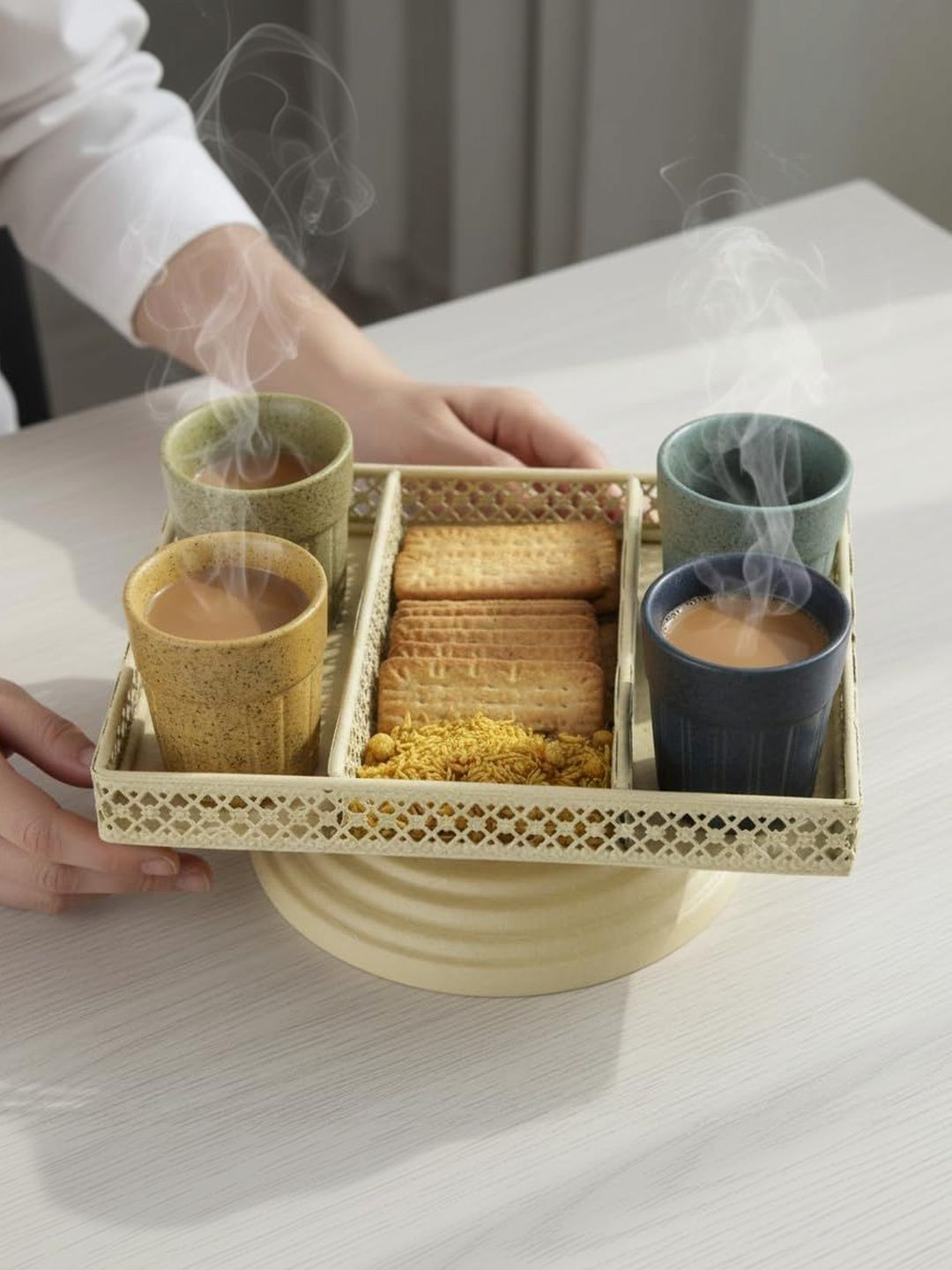 The urban home Multicoloured Metal Cups and Mugs Set of-image-13
