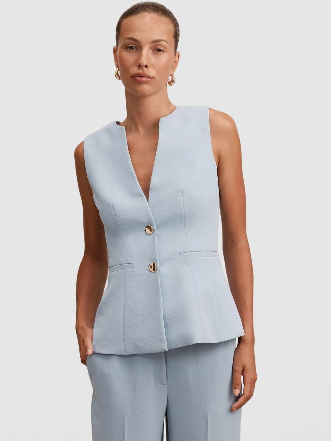 Forever New V-Neck Formal Waistcoat-picture-36