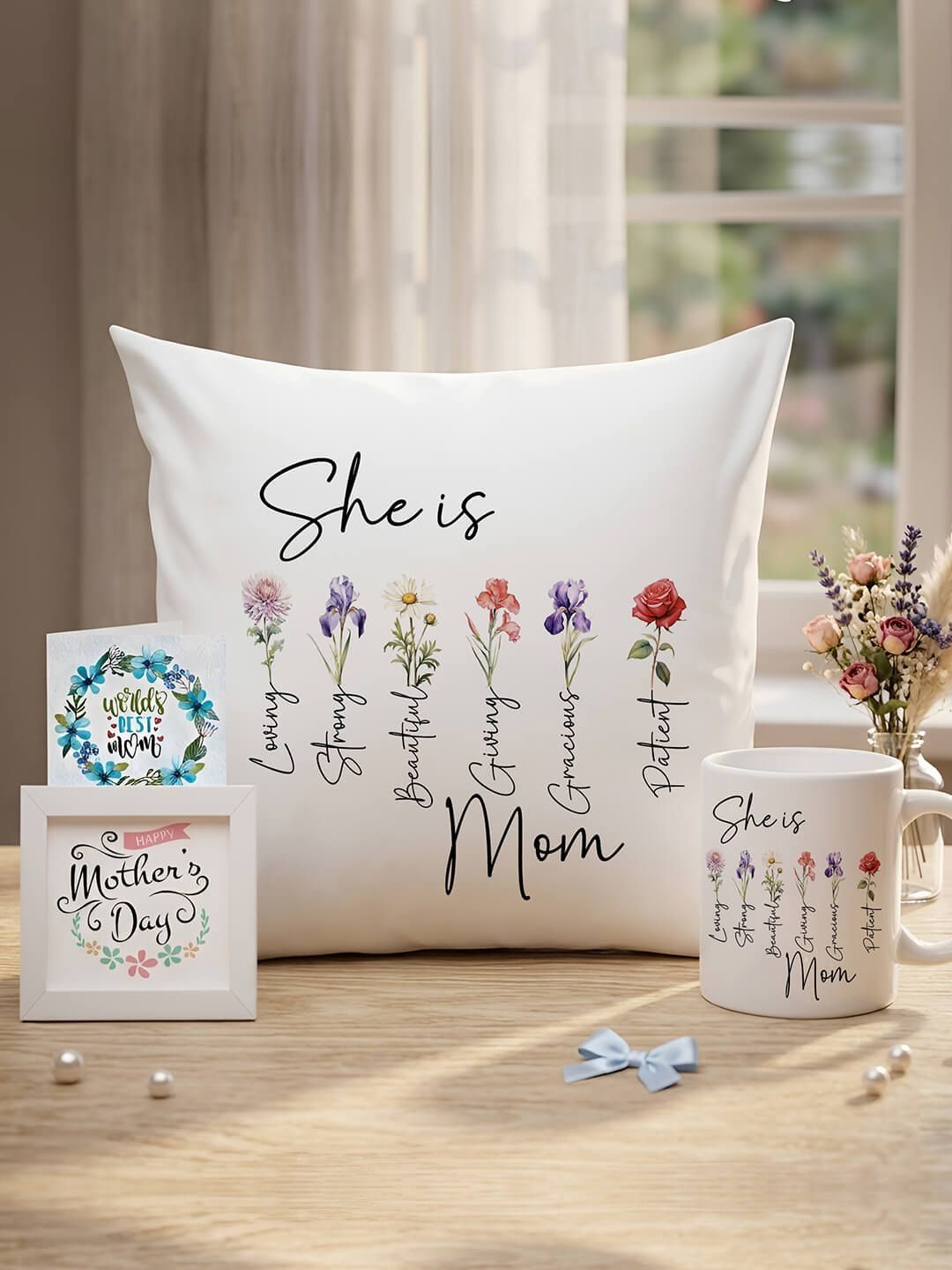 TIED RIBBONS 4 Pieces Mother's Day Festival Decor Sets-picture-13