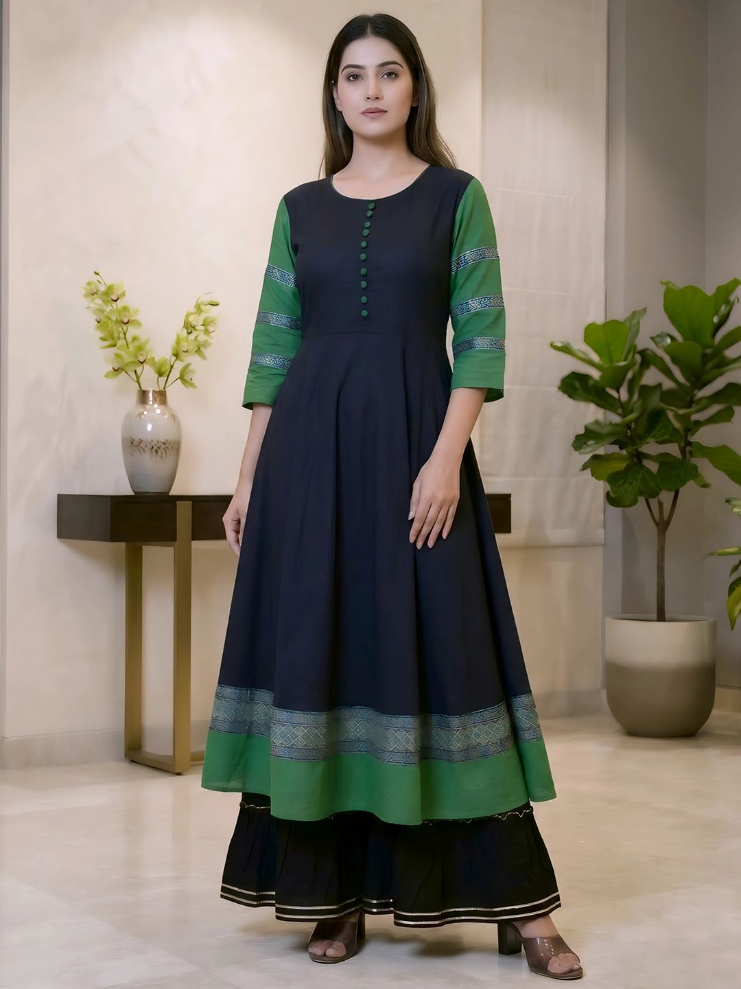 HERE&NOW Women Anarkali Kurta-picture-34