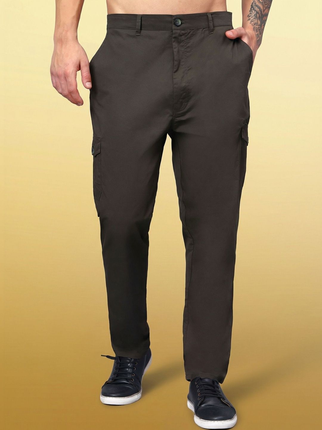 Roadster Cotton Cargos Trousers-picture-32
