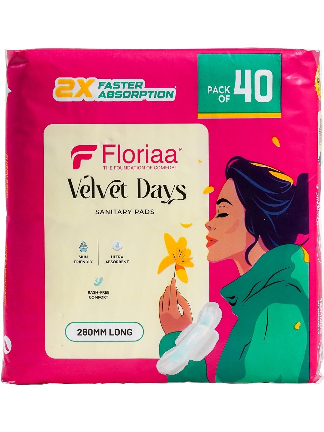Floriaa Ultra Absorbent XL Sanitary Napkins - 40 Pads-image-45
