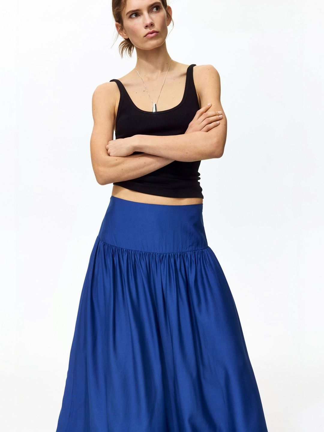 H&M Gathered Midi Skirt-picture-49