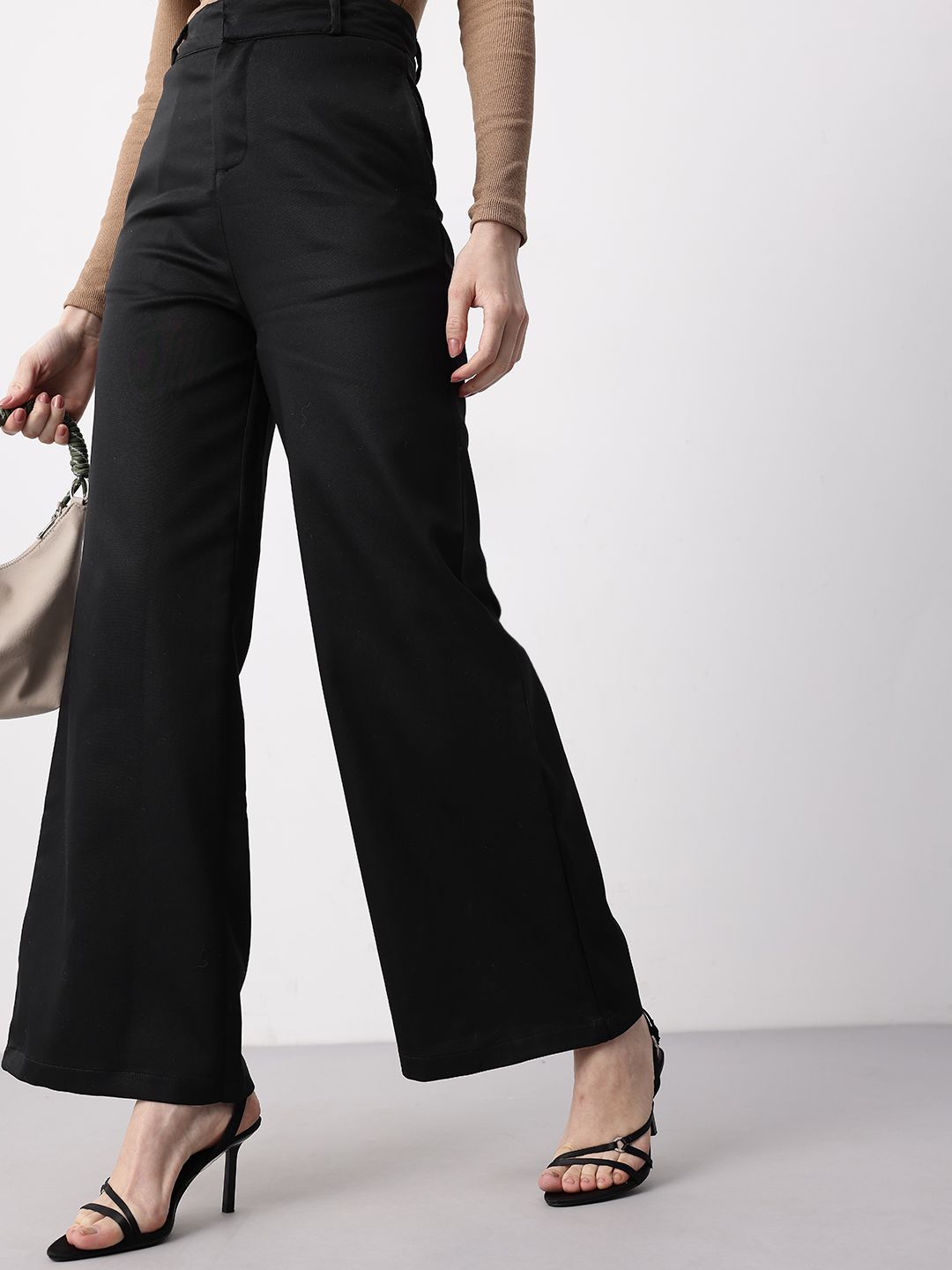 Mast & Harbour Women Wide Leg Parallel Trousers-picture-12