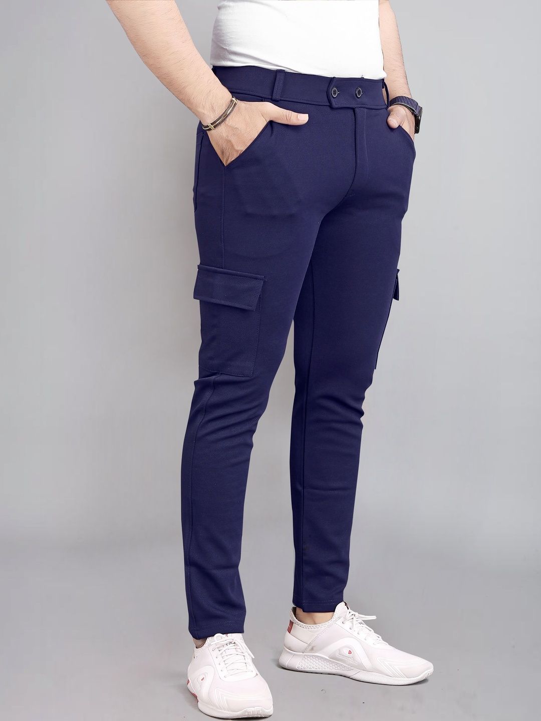 CHROVEL Men Regular Fit Cargos-image-48
